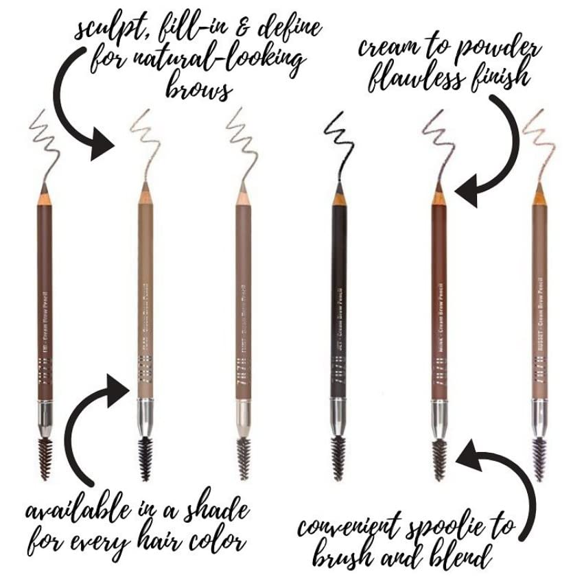 ZUZU LUXE Cream Brow Pencil (Mink - Auburn/Brunette), Effortlessy sculpt and define eyebrows, natural finish, creamy formula. Natural, Paraben Free, Vegan, Gluten-free,Cruelty-free, Non GMO,0.044 oz.