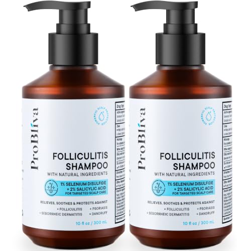 ProBliva Folliculitis Medicated Shampoo 2-Pack – Antifungal & Exfoliating Scalp Care