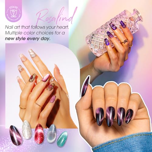 ROSALIND Magnetic Cat Eye Gel Polish 8-Color Set