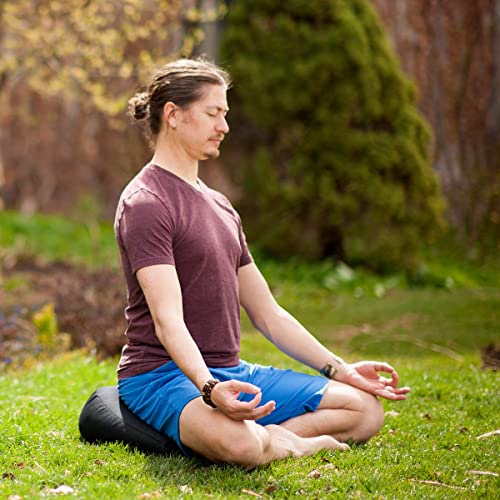Hugger Mugger V-Shaped Meditation Cushion - Buckwheat Fill