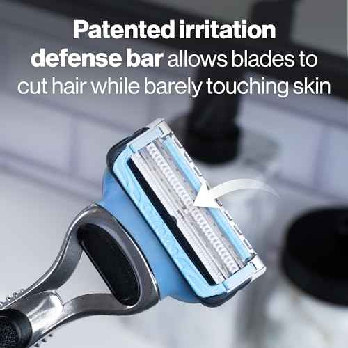 Gillette SkinGuard Razors for Men, 1 Razor Handle and 2 Razor Blade Refills, Designed for Men with Sensitive Skin, Razor Bumps, and Shaving Irritation