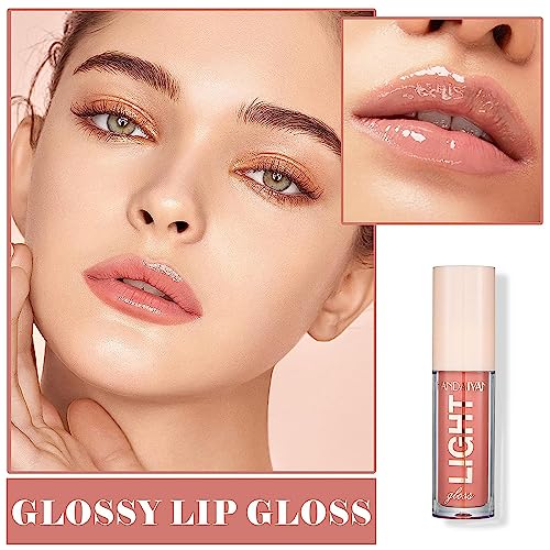 MAEPEOR Moisturizing Lipgloss Set 6PCS Smooth Hydrating Lip Gloss Neutral Nude Nourishing Glossy Lipgloss for Women and Girls (Moisturizing, 6PCS Set B)