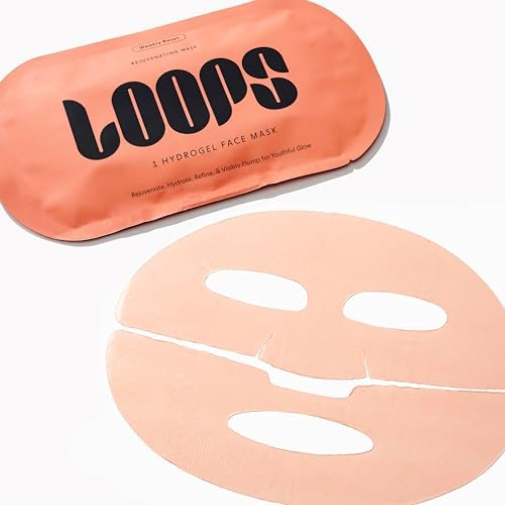 LOOPS WEEKLY RESET - Rejuvenating Hydrogel Face Mask Kit - Rejuvenate, Hydrate, Refine & Plump Face, Moisturized, Pore Refining - Reduces Signs of Puffiness -5 Pc