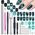 WOKOTO 38PCS Cat Eye Nail Art Magnet Set - Versatile Gradient Tools