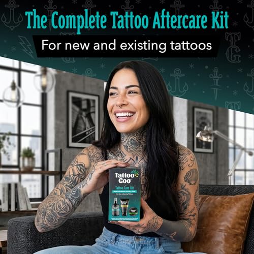Tattoo Goo Aftercare Kit - 3 Piece Set with Soap, Balm & Lotion