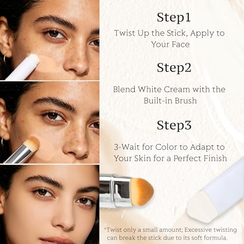 Color Changing Foundation Stick with Brush - Dual Ended
