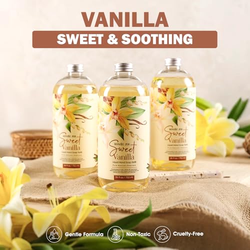 ROMIIE ZOI Sweet Vanilla Liquid Hand Soap Refill Set - 3 Pack