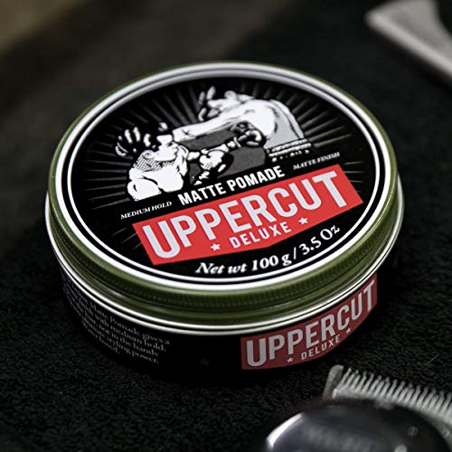 Uppercut Deluxe Matte Pomade for Men – Medium Hold, 3.5oz