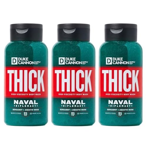 Duke Cannon Supply Co. THICK High-Viscosity Body Wash for Men - Smells Like Naval Supremacy, 17.5 Fl Oz 3PACK