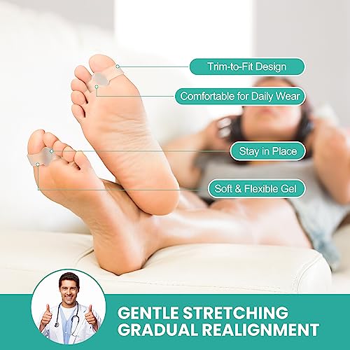 Bunion Corrector Toe Separators (12 Pack) – Aloe Vera Gel