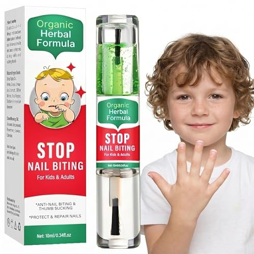 Nail Biting Prevention Bitter Polish for Kids | 2-in-1 Deterrent