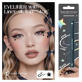 2-in-1 Eyeliner Stamp Star - Waterproof 24H Black Liquid