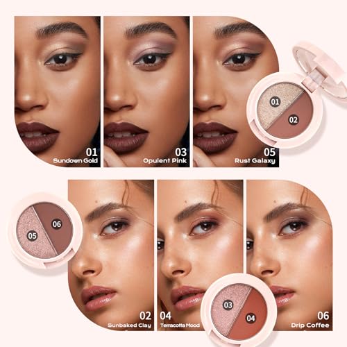 Color Nymph 6-Color Eyeshadow Palette with Brush & Mirror