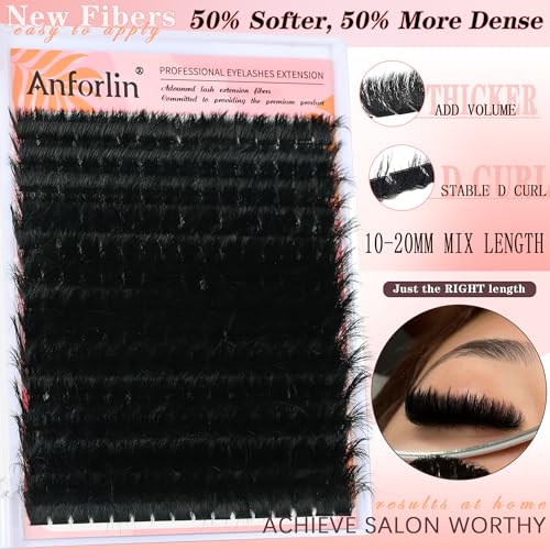 Lash Clusters 10-20mm 200D Volume Eyelash Extensions 224 Pcs