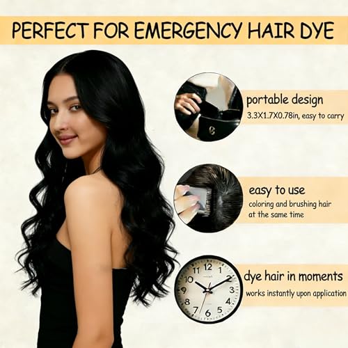Hair Dye Comb 2-Pack - Instant Gray Coverage Root Touch-Up