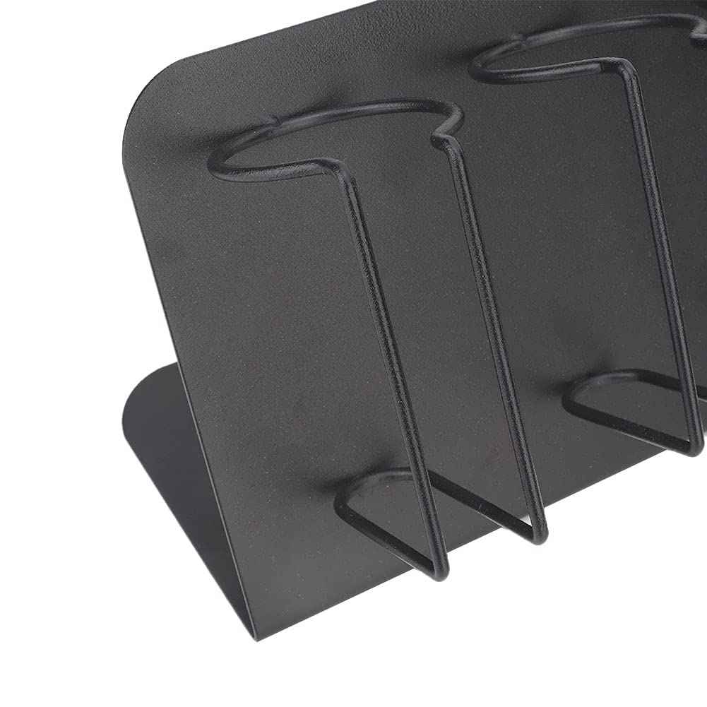 Hair Clipper Holder,Hair Clipper Rack, 4 Slots Stainless Steel Electric Hair Clipper Storage Rack Hair Cutter Trimmer Holder Stand Used for Salon Appliance Rack (Black)