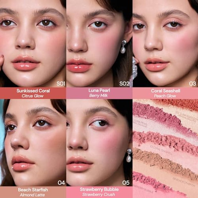 Flower Knows Shell Jewel Blush - Soft Rosy Pink Satin Finish