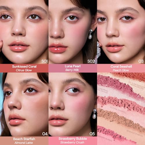 Flower Knows Satin Blush 02 Luna Pearl - Talc-Free Lavender Pink