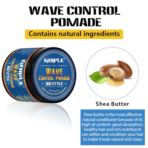 Goiple 360 Wave Pomade Strong Hold Water-Based 4oz