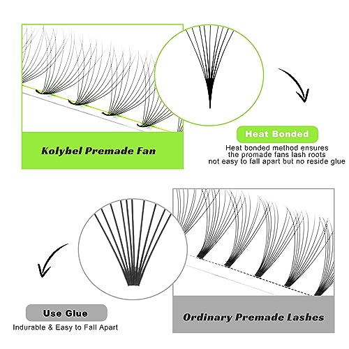 500 Fans Premade Lash Extensions 10D 0.05 C 8-15mm& 16D 0.03 C 8-15mm