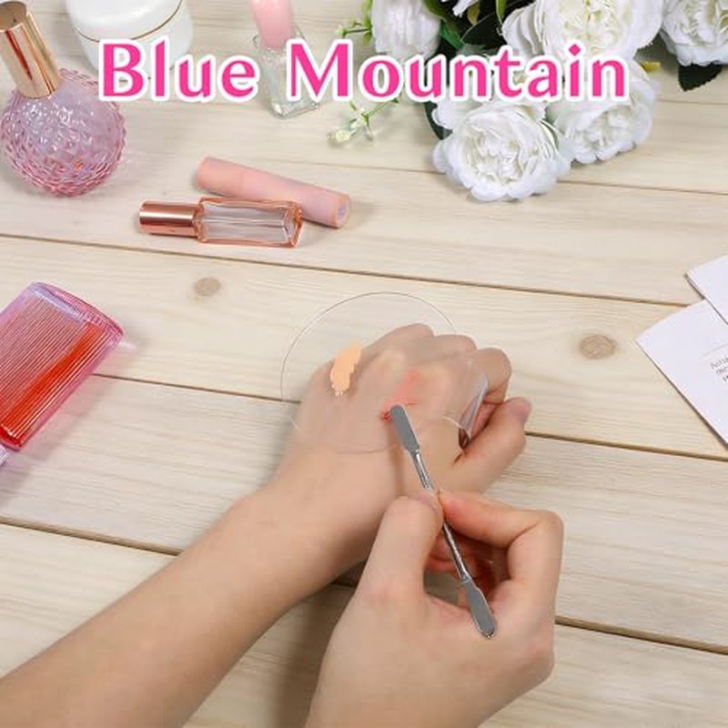 2-Pack Acrylic Makeup Mixing Palette Set for Easy Blending