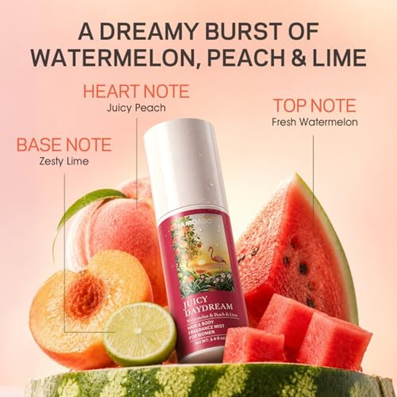 AMOADO Hair & Body Perfume Mist Set - Travel Size Trio Gift Set