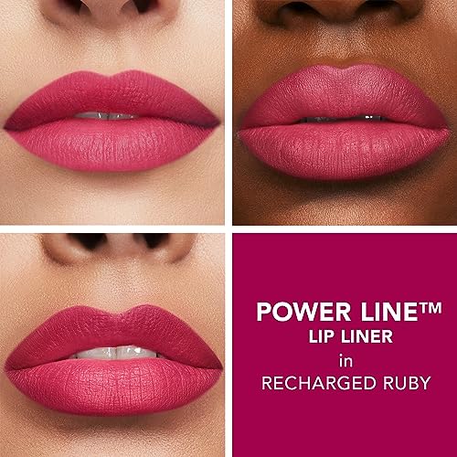 Buxom Full On Glossy Lip Oil in Berry Blast Power Line Plumping Lip Liner in Recharged Ruby