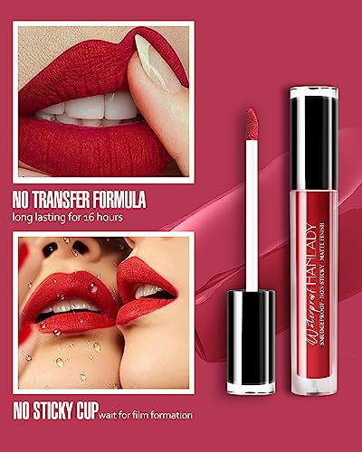 Long Lasting Red Lipstick for Women - Matte, Waterproof & Hydrating