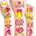 96-Piece Softball Temporary Tattoos – Waterproof Game Day Stickers