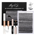 DIY Eyelash Extension Kit - 320pcs Cluster Lashes 10-16mm