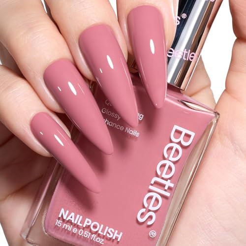 Beetles Pink Nail Polish Dusty Rose Ridge Filler 15ML