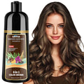 GRYFOX Brown Hair Dye Shampoo - Gray Coverage in 15 Minutes