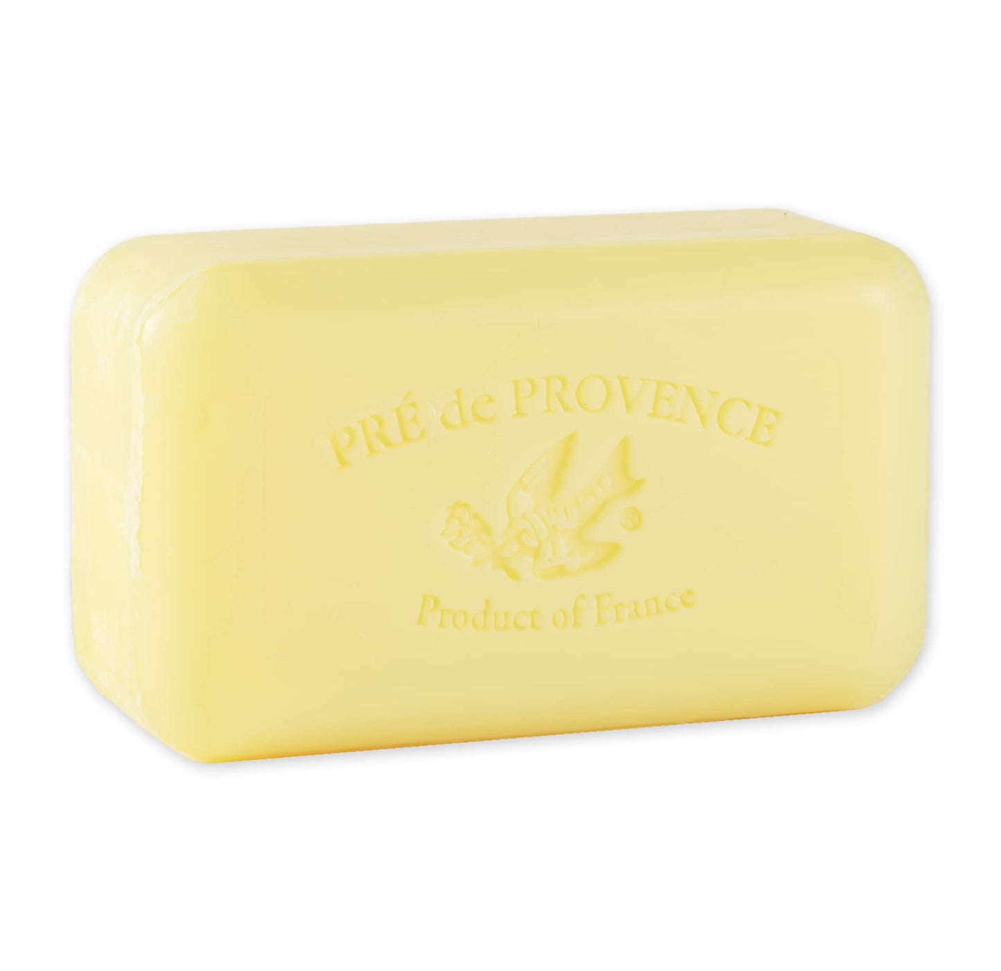 Pre de Provence Artisanal Soap Bar, Natural French Skincare, Enriched with Organic Shea Butter, Quad Milled for Rich, Smooth & Moisturizing Lather, Sweet Lemon, 5.3 Ounce