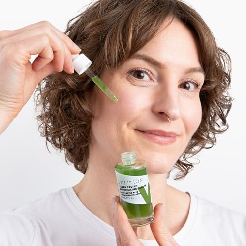 Volition Beauty Vegan Caviar Resurfacing Serum with 5% Vegan Lactic Acid + Hyaluronic Acid | Resveratrol, Caviar Lime & Sea Grape Caviar | Reveals a Smoother & Radiant Complexion | Gently Exfoliates