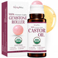 Castor Oil Roll-On for Lashes & Brows - 1.7oz Amber Glass