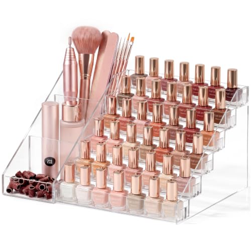 HBlife 6-Tier Nail Polish Organizer with Tool Storage