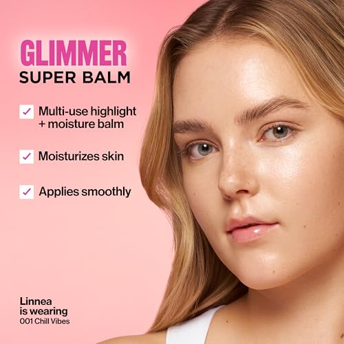 Revlon Glimmer Super Balm Highlighter - Chill Vibes, 0.85 oz - Versatile Glow & Moisturizer