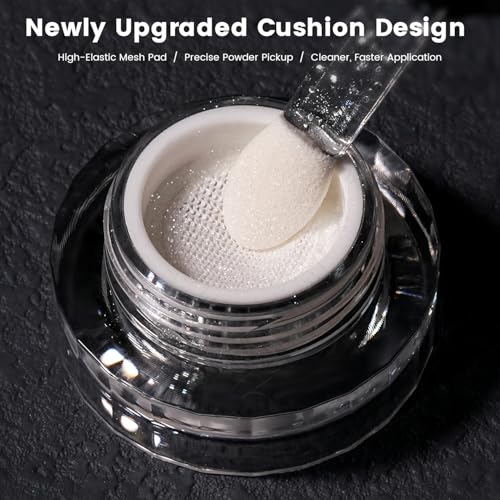 YOKE FELLOW GleamTap Magic White Chrome Nail Powder - 0.3g