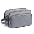 Vorspack Grey Large Travel Toiletry Bag with Organized Compartments