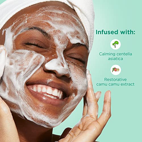JOAH Heal Me CICA Gentle Foam Cleanser, Korean Skin Care Face Wash with Centella Asiatica and Camu Camu Extract, Suitable for Sensitive Skin, pH Balanced, Cruelty-Free, 6.76 oz, White