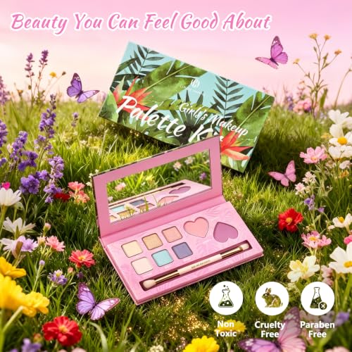 Color Nymph Kids Makeup Palette in Pink – All-in-One Gift Set for Teens & Tweens