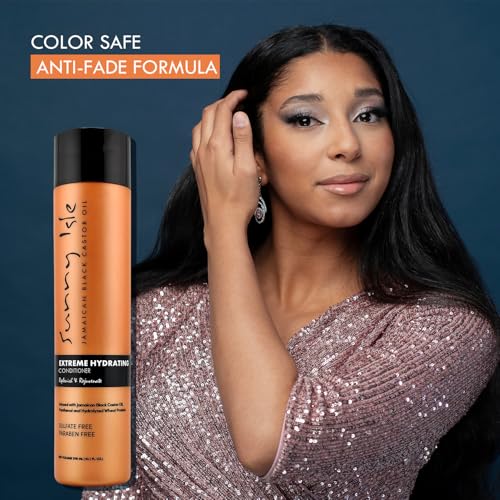 Sunny Isle Jamaican Black Castor Oil Extreme Hydrating Conditioner, Orange, 10 Fluid Ounce, Packaging May Vary