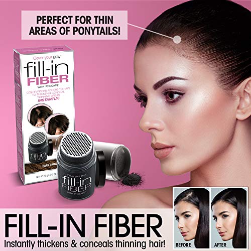 Cover Your Gray Pro Fill-In Fibers with Procapil - Dark Brown