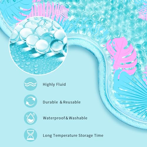 Cooling Eye Mask 2 Pack, Gel Compress for Puffy Eyes & Migraines