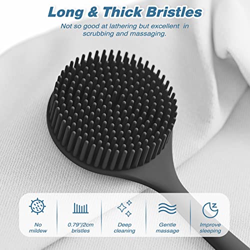 Manmihealth Silicone Back Scrubber & Bath Glove Set