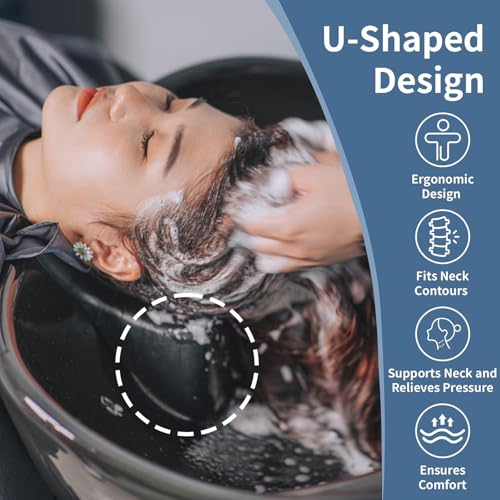 Ergonomic Silicone Shampoo Bowl Neck Cushion for Salons