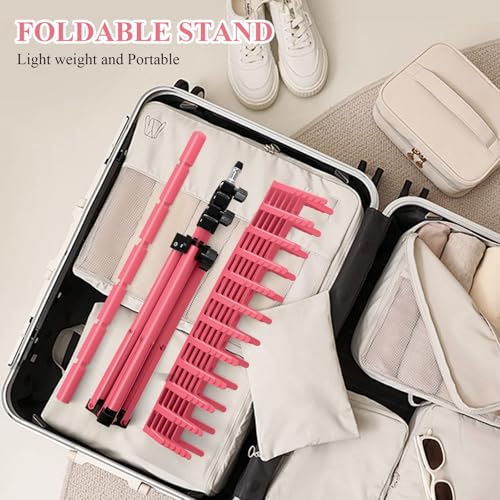144 Peg Braiding Hair Rack Stand, Height Adjustable