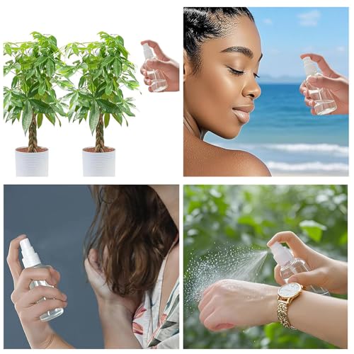 4-Pack Clear Travel Spray Bottles Leakproof for Face Hair Toner