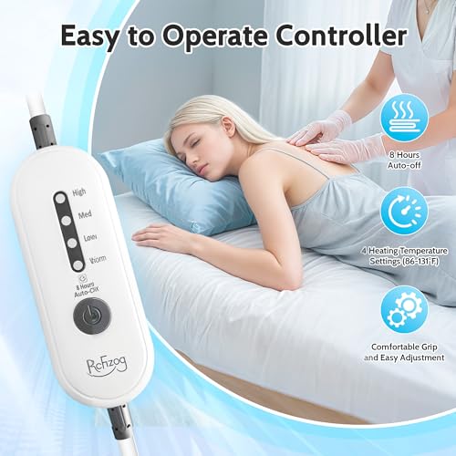 ReFzeg Professional Massage Table Warmer - Heated Spa Bed Pad, 30" x 71"