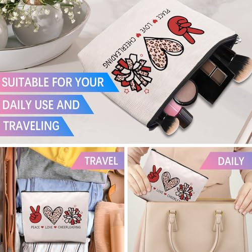 Cosmetic Makeup Bag for Cheerleaders - Fun Gift for Women